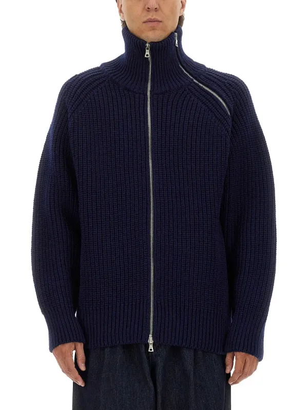 Dries Van Noten ZIPPERED WOOL SWEATER sold by Siebentaschen