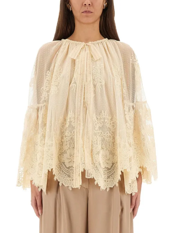 ZIMMERMANN "HYPNOTIC" LACE BLOUSE sold by Siebentaschen