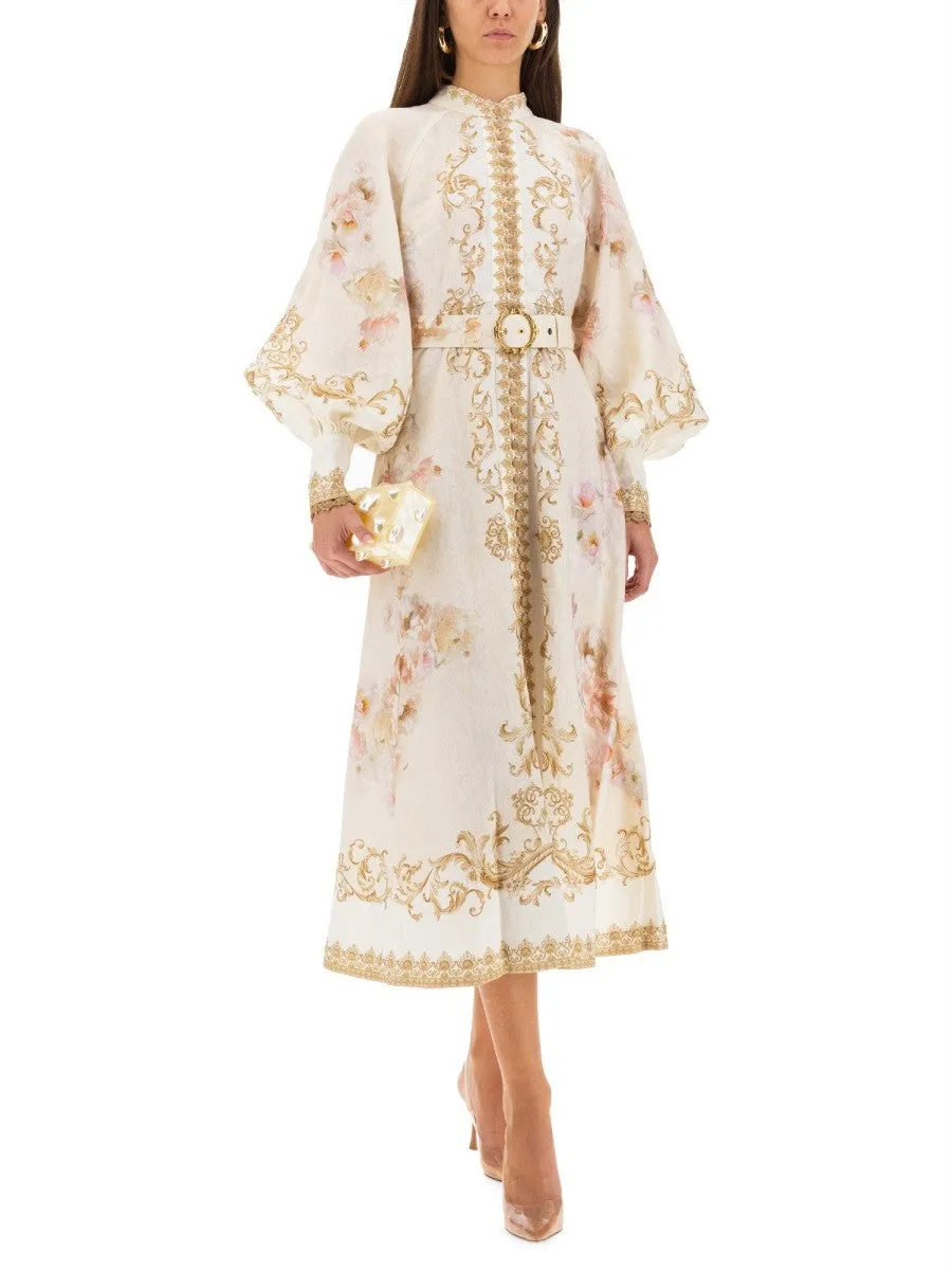 ZIMMERMANN MIDI DRESS WITH BUTTONS "HYPNOTIC" sold by Siebentaschen product image thumbnail 2