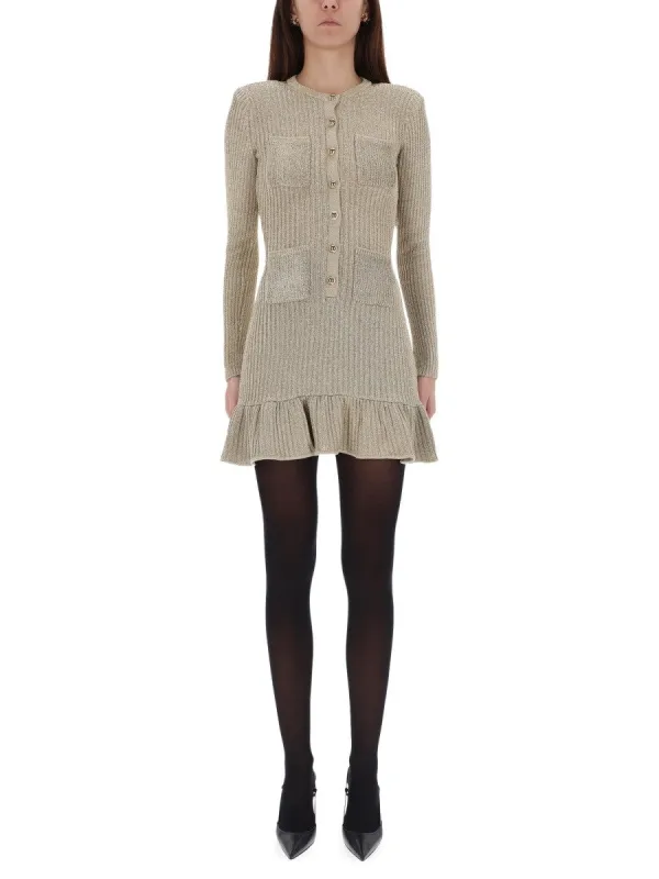 SELF-PORTRAIT "GOLD LUREX" MIDI DRESS sold by Siebentaschen