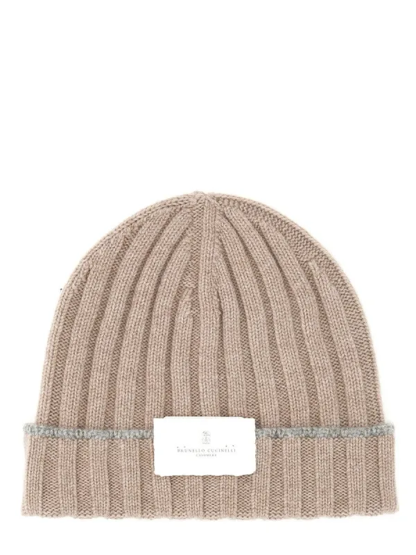 Brunello Cucinelli CASHMERE BEANIE HAT sold by Siebentaschen