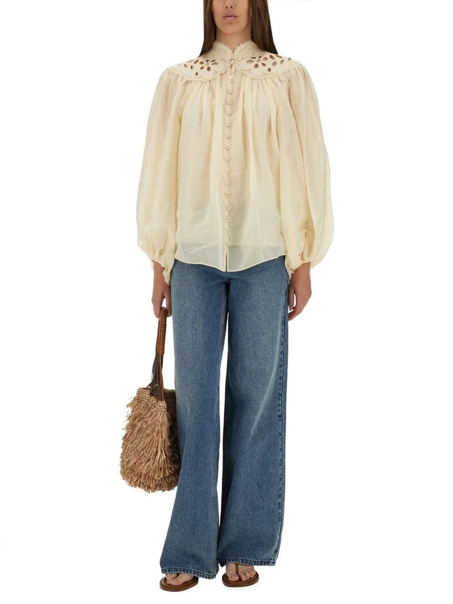 ZIMMERMANN EMBROIDERED BLOUSE "COCO" sold by Siebentaschen product image thumbnail 2