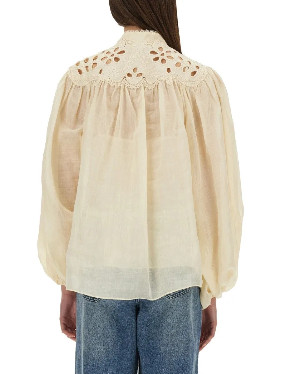 ZIMMERMANN EMBROIDERED BLOUSE "COCO" sold by Siebentaschen product image thumbnail 3