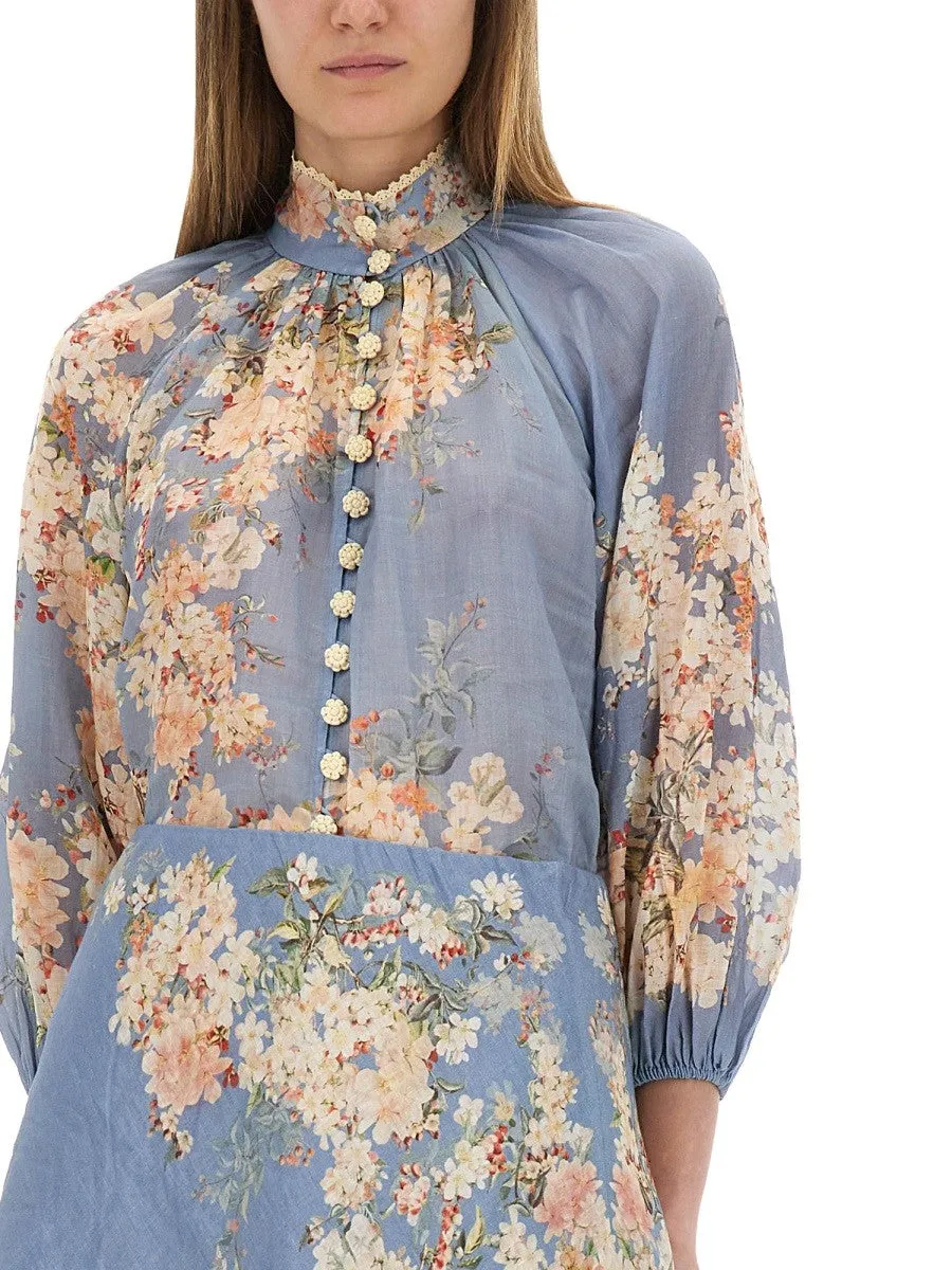 ZIMMERMANN BLOUSE WITH PUFF SLEEVES "CASCADIAN" sold by Siebentaschen product image thumbnail 4