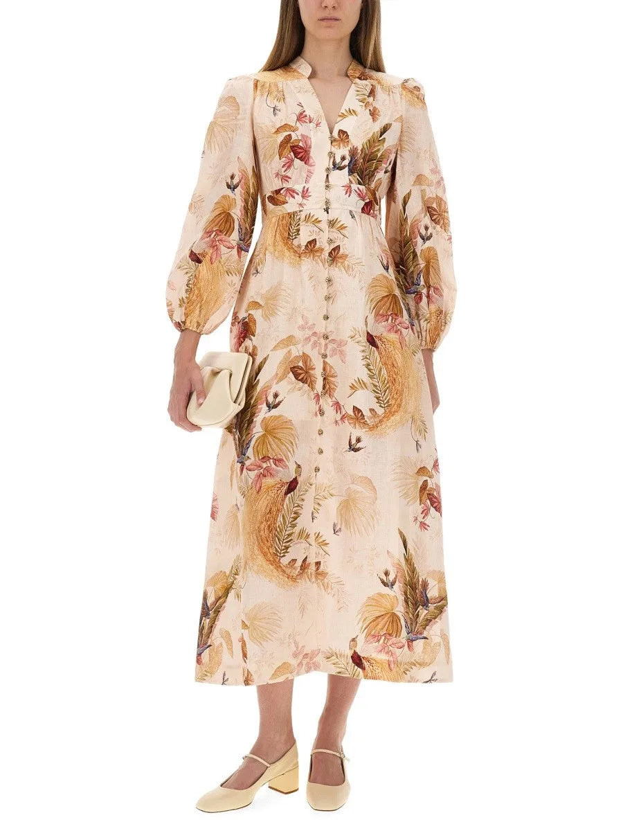 ZIMMERMANN "ASCENSION PLUNGE" MIDI DRESS sold by Siebentaschen product image thumbnail 4