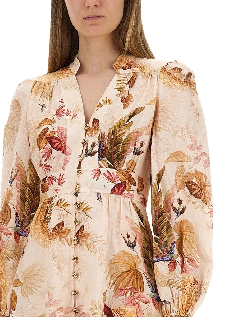 ZIMMERMANN "ASCENSION PLUNGE" MIDI DRESS sold by Siebentaschen product image thumbnail 2