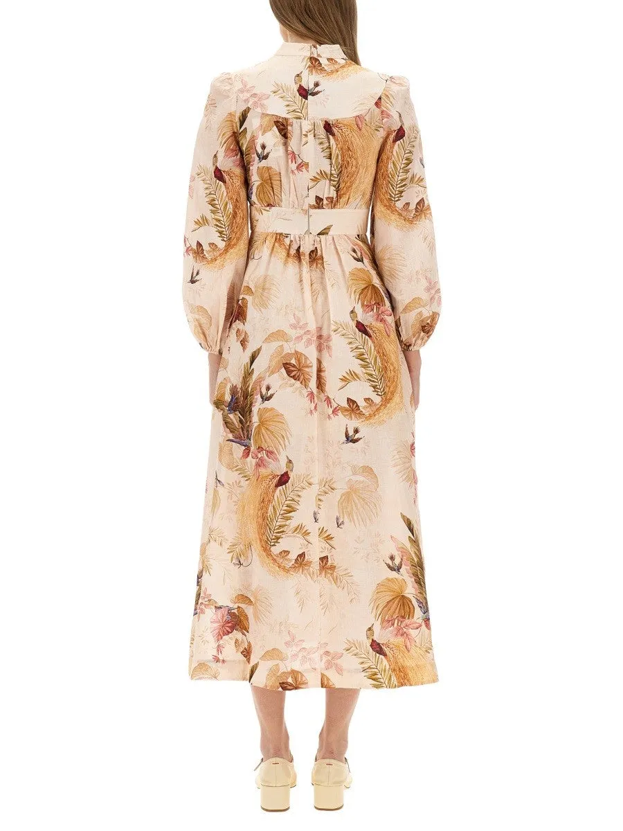ZIMMERMANN "ASCENSION PLUNGE" MIDI DRESS sold by Siebentaschen product image thumbnail 3