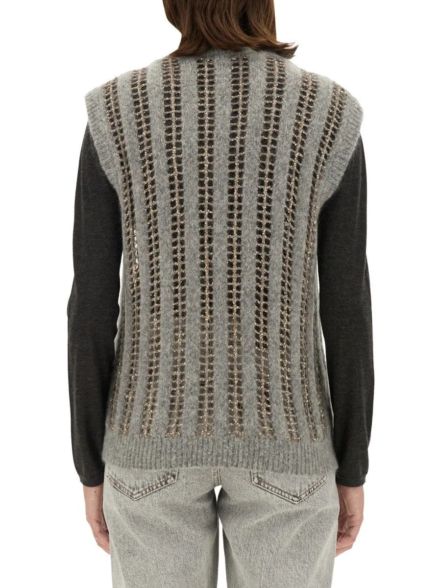 Brunello Cucinelli V-NECK VEST sold by Siebentaschen product image thumbnail 3