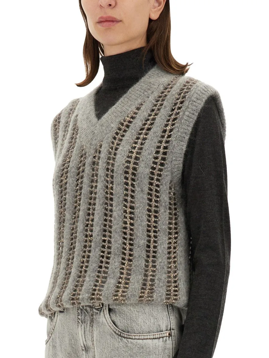 Brunello Cucinelli V-NECK VEST sold by Siebentaschen product image thumbnail 4