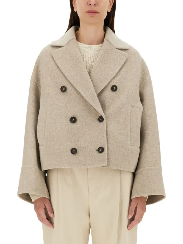 Brunello Cucinelli DOUBLE WOVEN WOOL AND CASHMERE CABAN sold by Siebentaschen