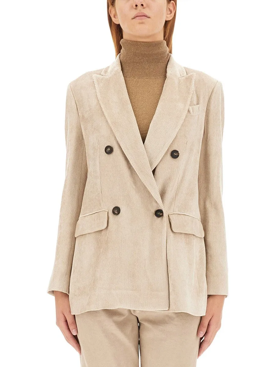 Brunello Cucinelli DOUBLE-BREASTED JACKET sold by Siebentaschen