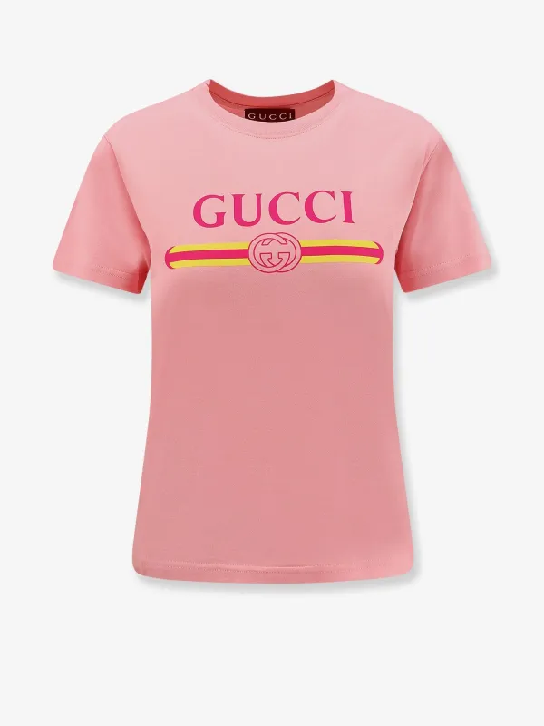 Gucci Cotton jersey T-shirt with logo print sold by Siebentaschen