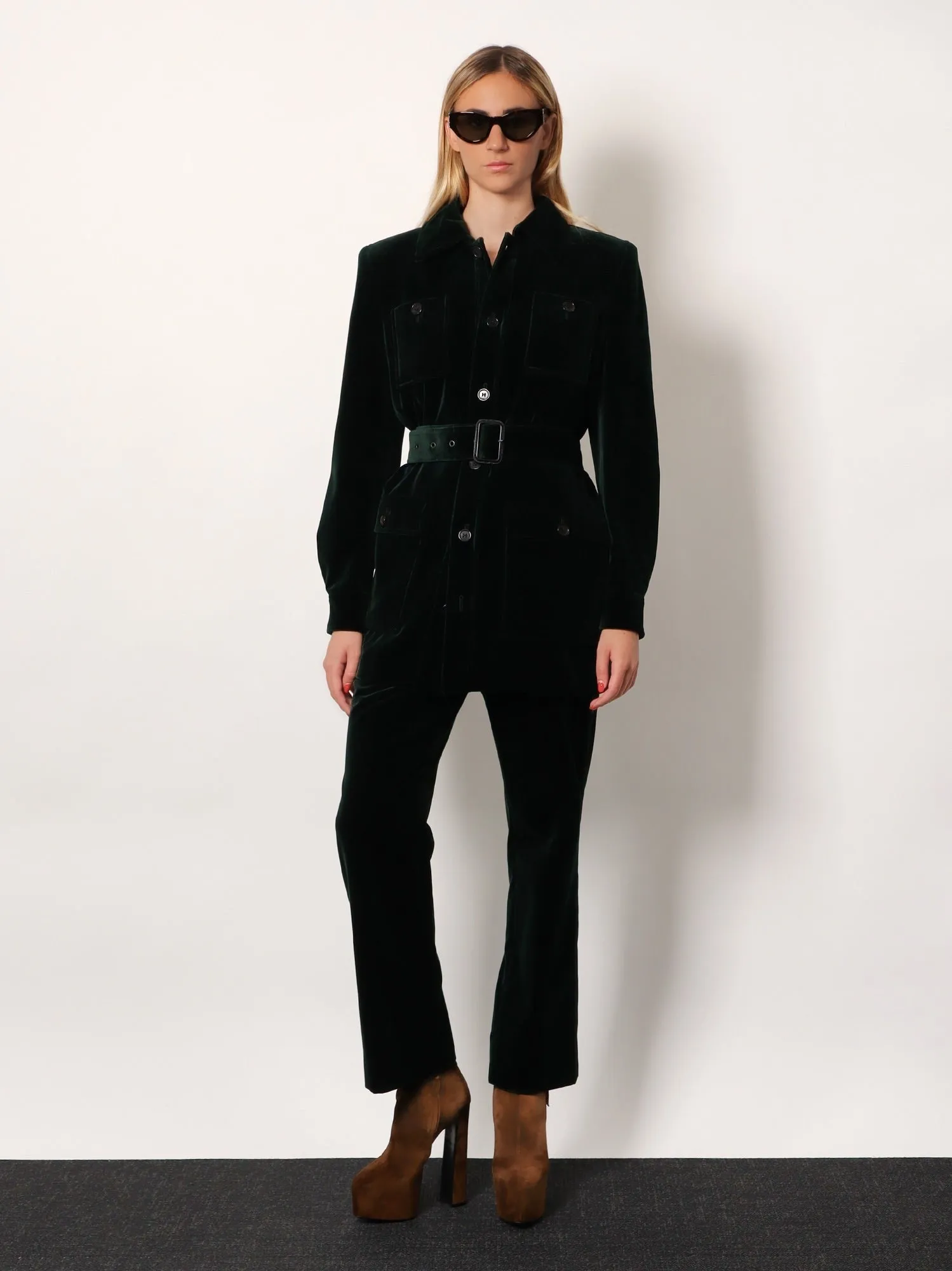 Saint Laurent Sahariana velvet blazer sold by Siebentaschen product image thumbnail 2