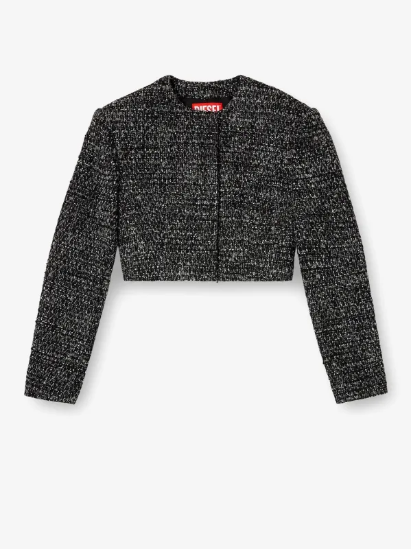 Diesel G-Crop-G tweed blazer made by Diesel