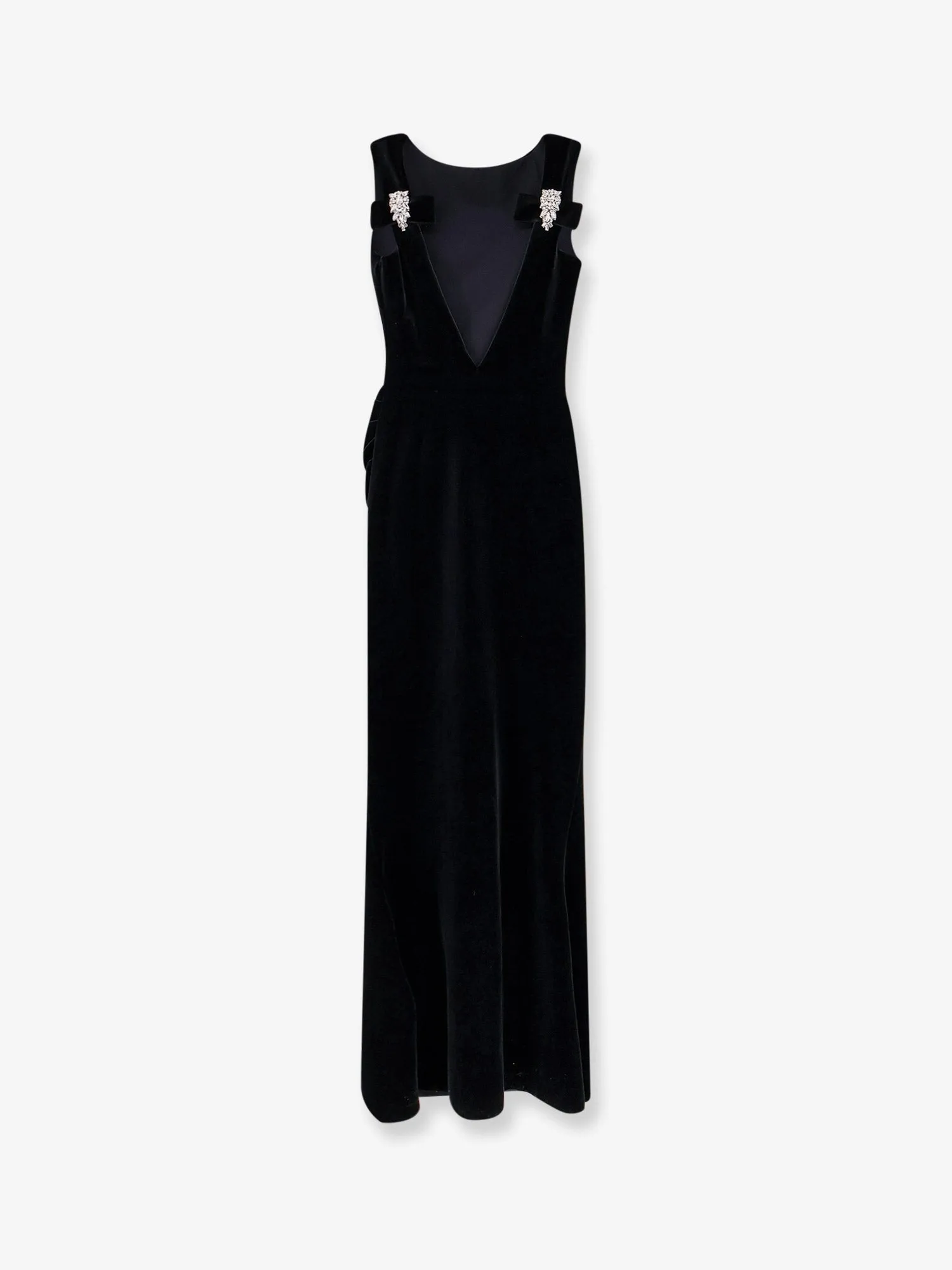 CHIARA BONI Nima velvet long dress sold by Siebentaschen product image thumbnail 4