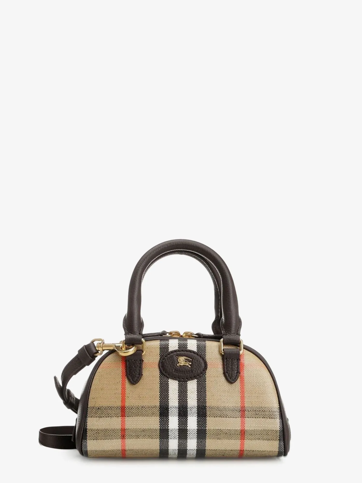 Burberry Burberry Check coated canvas shoulder bag sold by Siebentaschen
