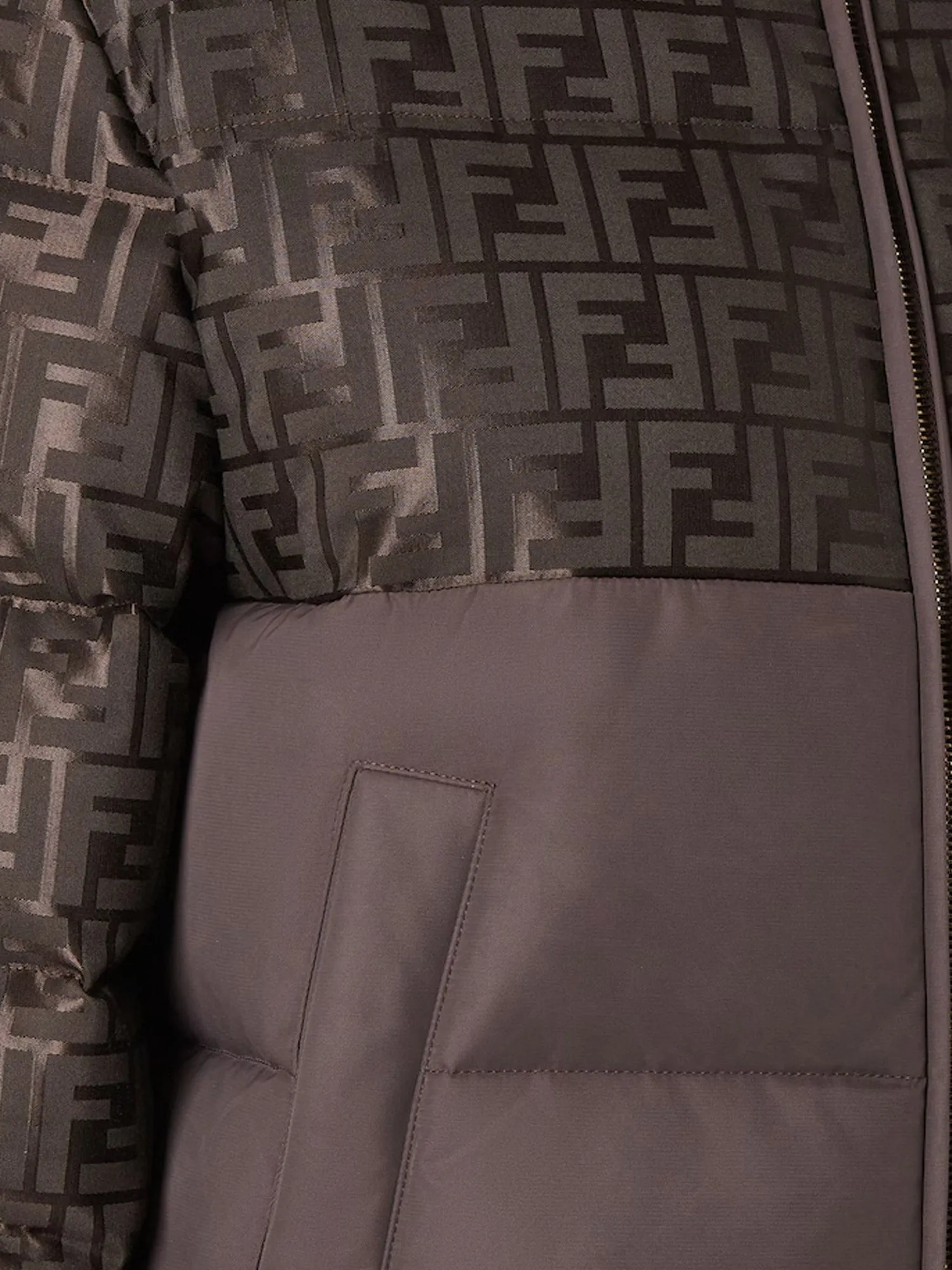 Fendi FF Jacquard nylon down jacket sold by Siebentaschen product image thumbnail 3