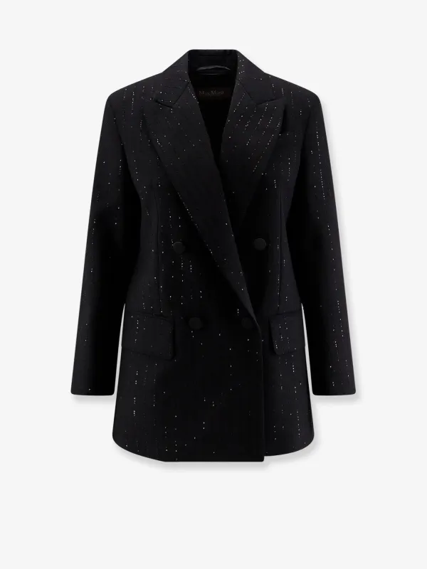 Max Mara Appia virgin wool blazer with sequins sold by Siebentaschen