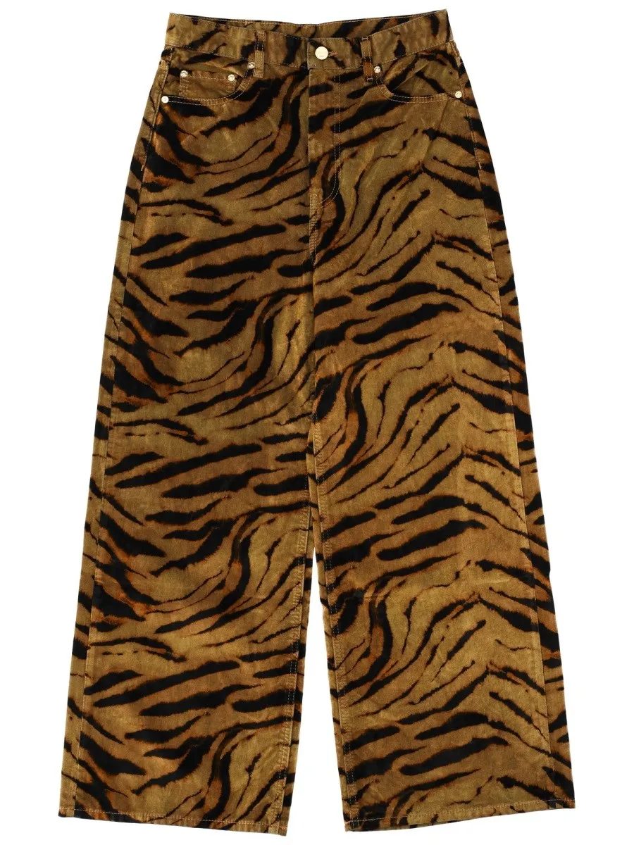 GANNI "ZEBRA" PRINT JEANS sold by Siebentaschen