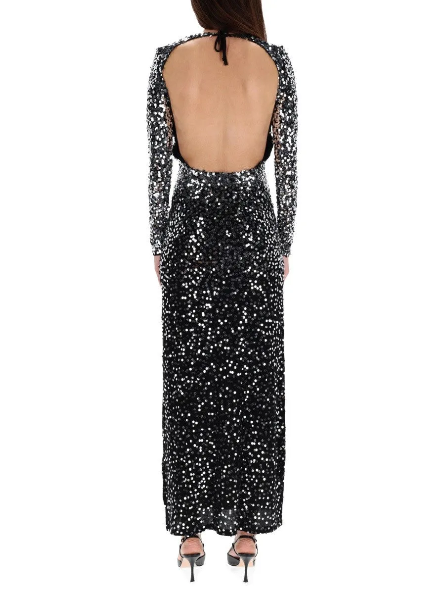 RABANNE LONG DRESS WITH SEQUINS sold by Siebentaschen product image thumbnail 3