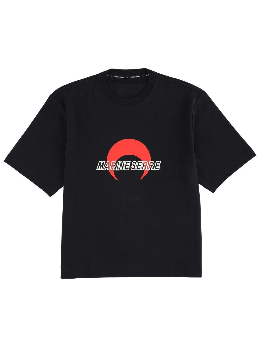MARINE SERRE "FADED MOON" T-SHIRT sold by Siebentaschen