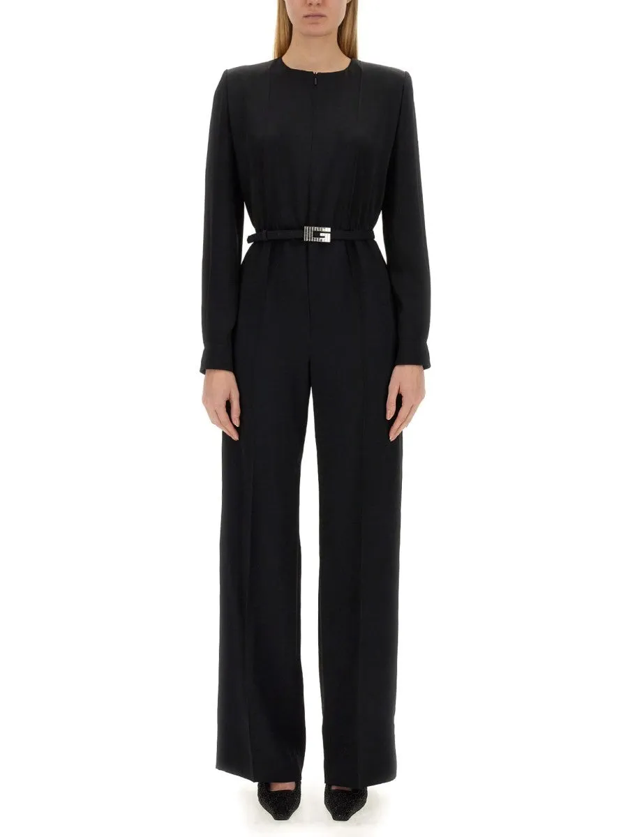 Gucci VISCOSE JUMPSUIT WITH BELT sold by Siebentaschen