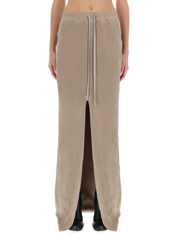 RICK OWENS DRKSHDW LONG "PHILEG PILLAR" SKIRT sold by Siebentaschen