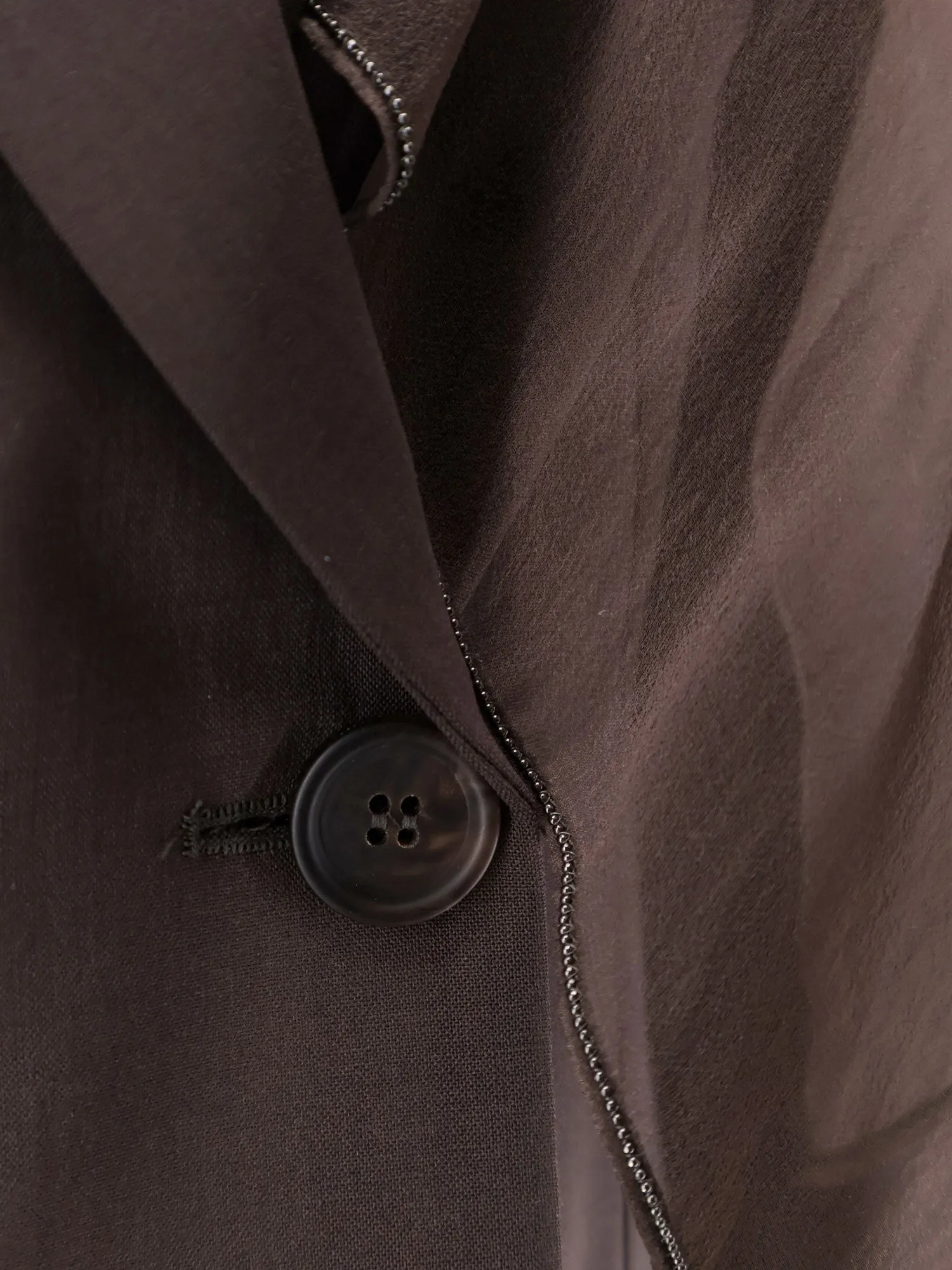 Brunello Cucinelli Tropical luxury wool blazer with Monili sold by Siebentaschen product image thumbnail 3