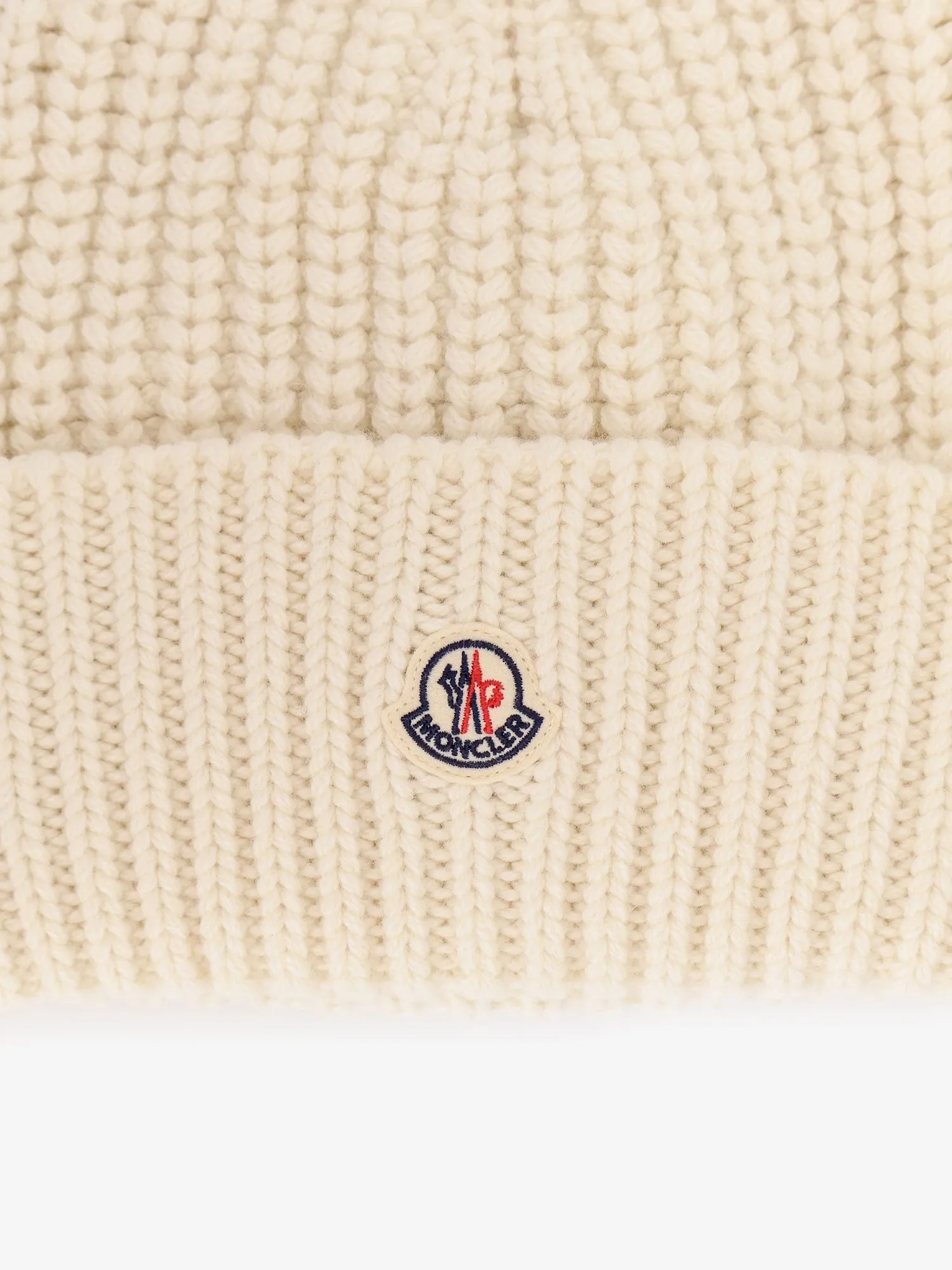 Moncler Wool and cashmere beanie hat sold by Siebentaschen product image thumbnail 3