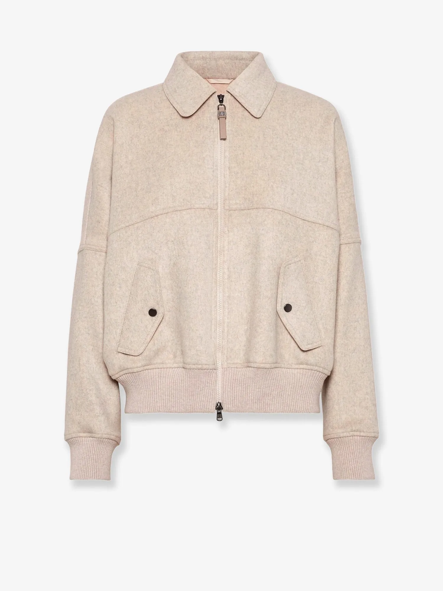 Brunello Cucinelli Double cashmere and wool cloth bomber sold by Siebentaschen