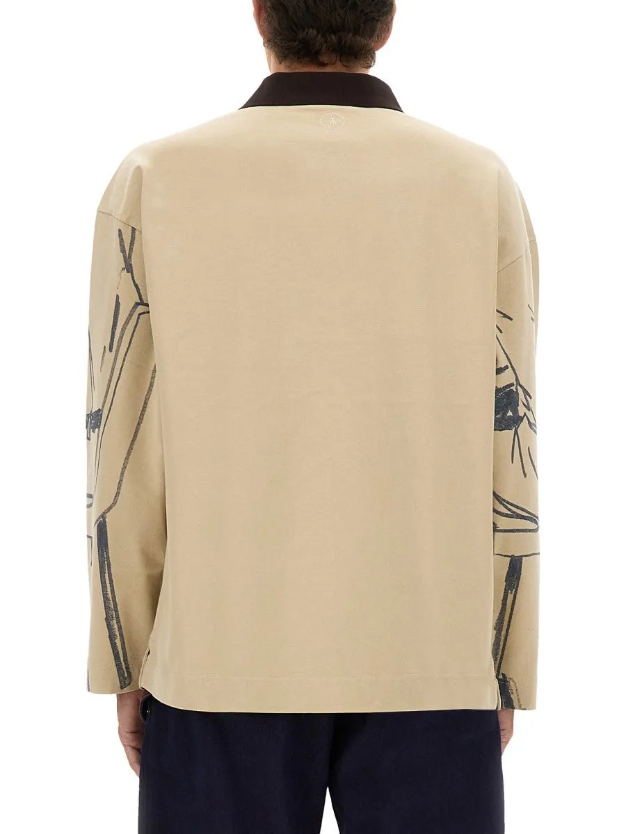 jw anderson RUGBY POLO SHIRT WITH PRINT sold by Siebentaschen product image thumbnail 3
