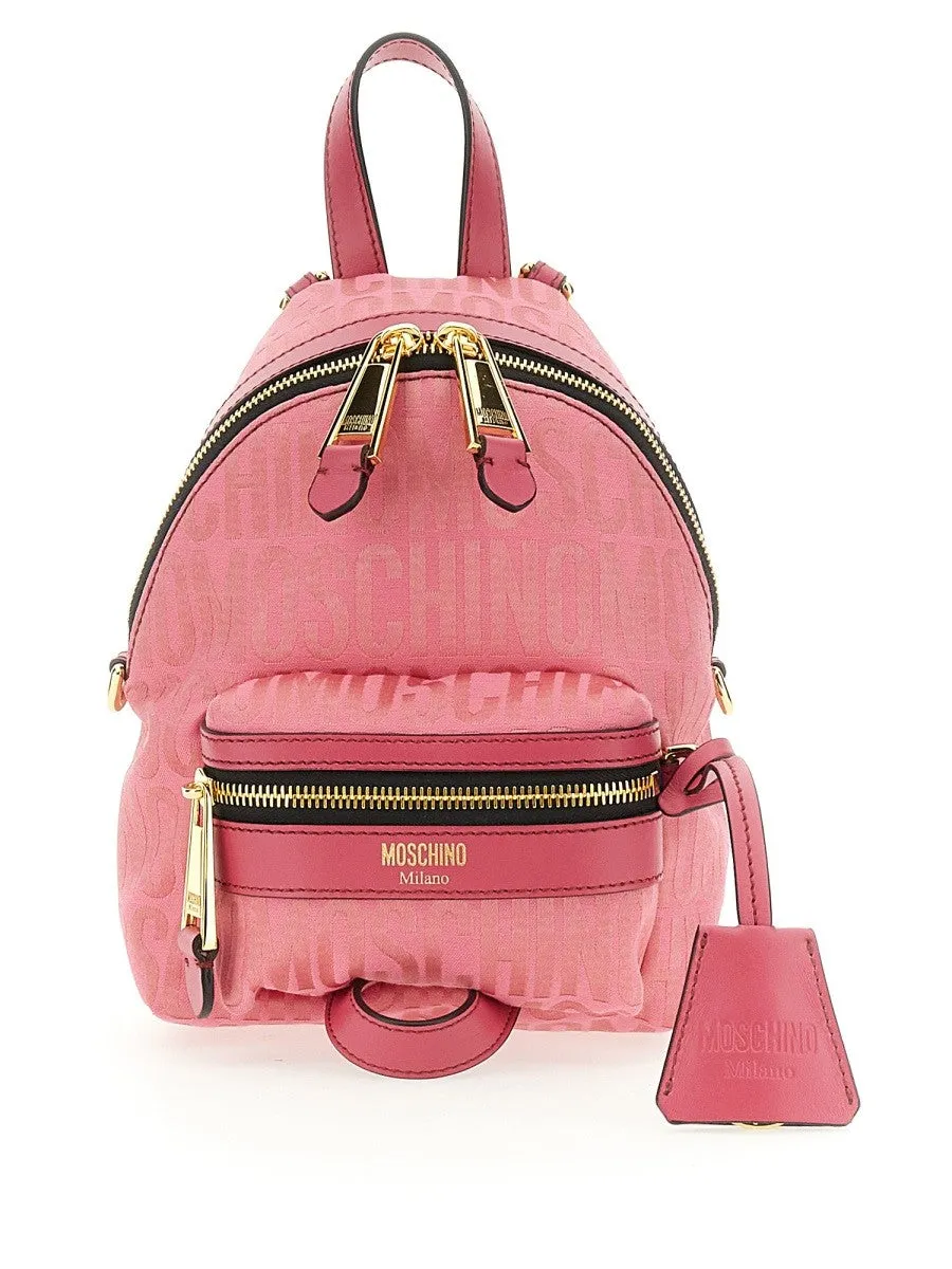 Moschino MINI BACKPACK WITH MONOGRAM LOGO sold by Siebentaschen