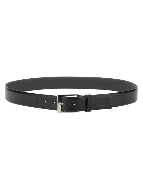 Hugo GRAINED LEATHER BELT sold by Siebentaschen