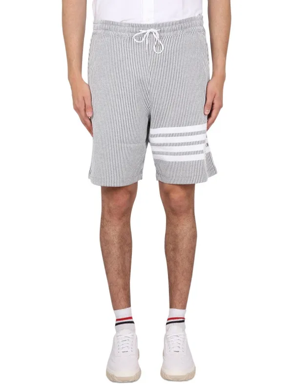THOM BROWNE STRIPED BERMUDA SHORTS sold by Siebentaschen