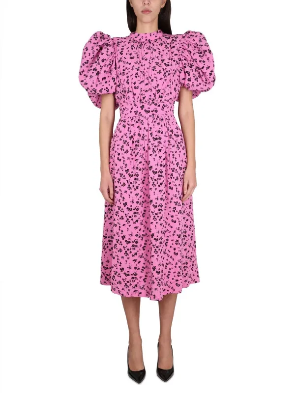 ROTATE BIRGER CHRISTENSEN PUFFY FINE JACQUARD DRESS sold by Siebentaschen