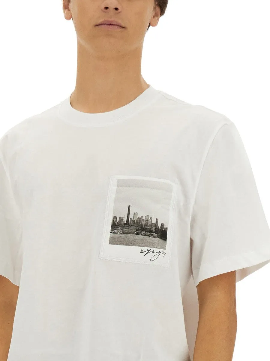 Helmut Lang T-SHIRT POSTCARD SKYLINE sold by Siebentaschen product image thumbnail 4