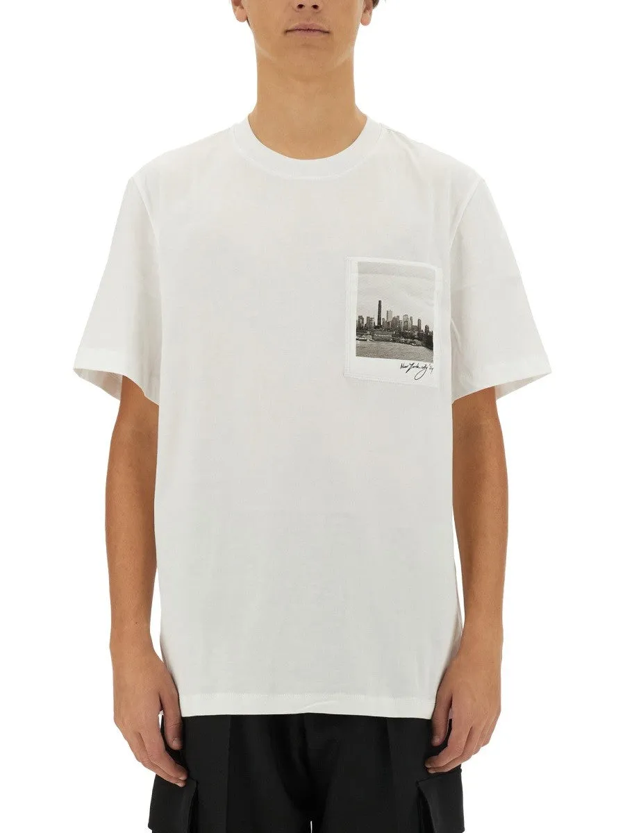 Helmut Lang T-SHIRT POSTCARD SKYLINE sold by Siebentaschen
