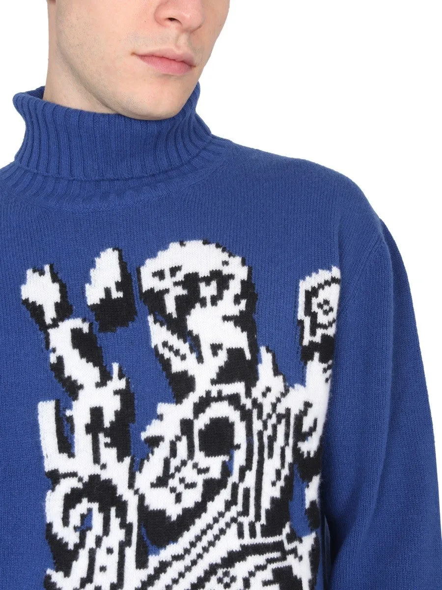 Etro INLAID JACQUARD TURTLENECK SWEATER sold by Siebentaschen product image thumbnail 4