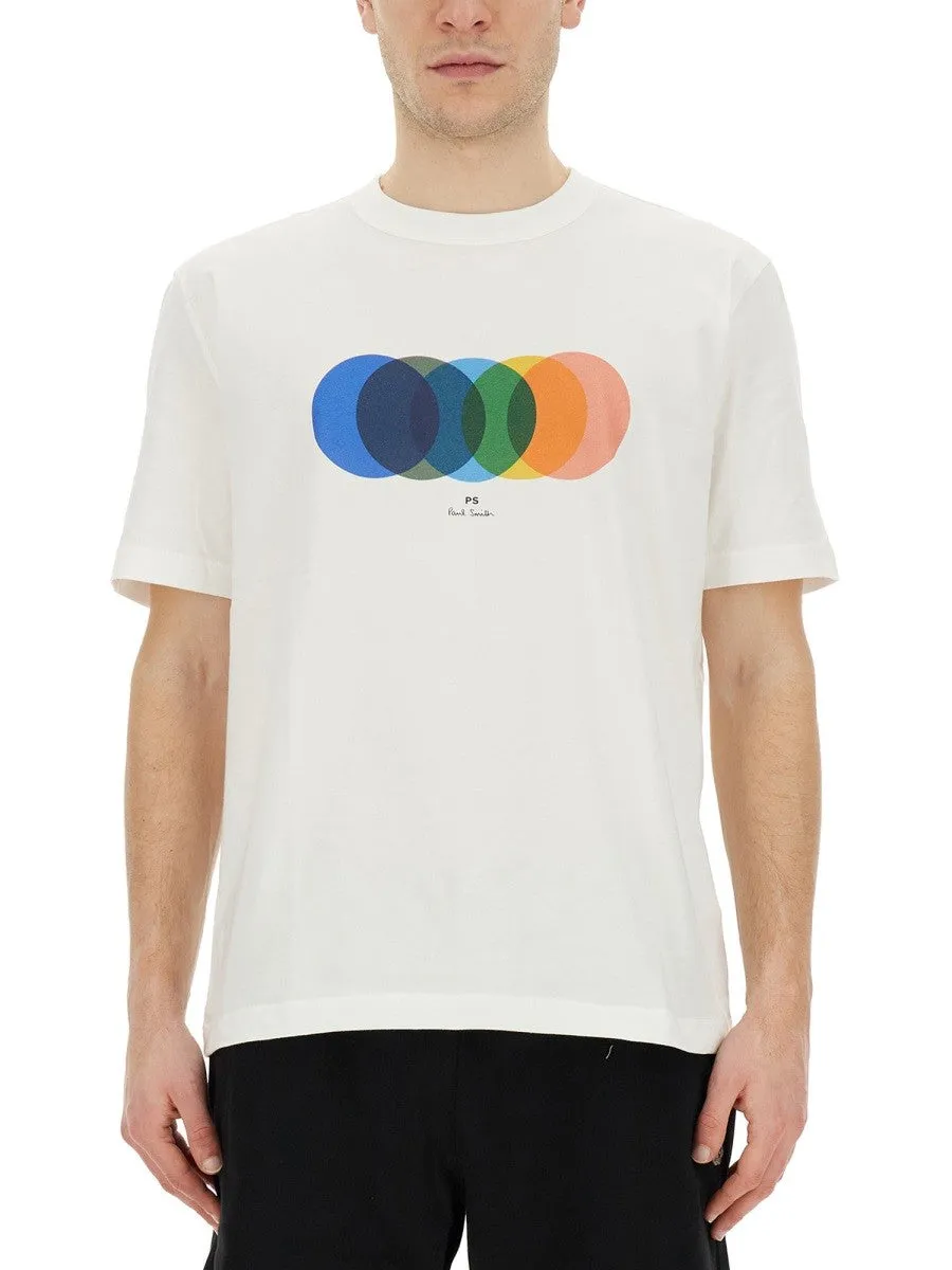 PS BY PAUL SMITH "CIRCLES" T-SHIRT sold by Siebentaschen