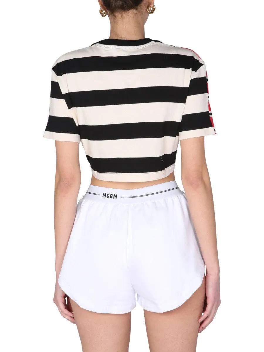 msgm CROPPED T-SHIRT sold by Siebentaschen product image thumbnail 4