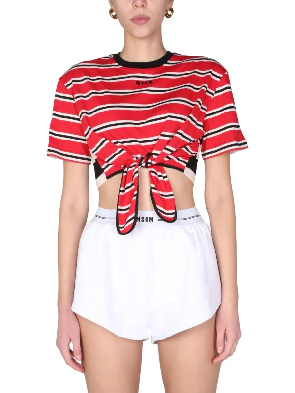msgm CROPPED T-SHIRT sold by Siebentaschen