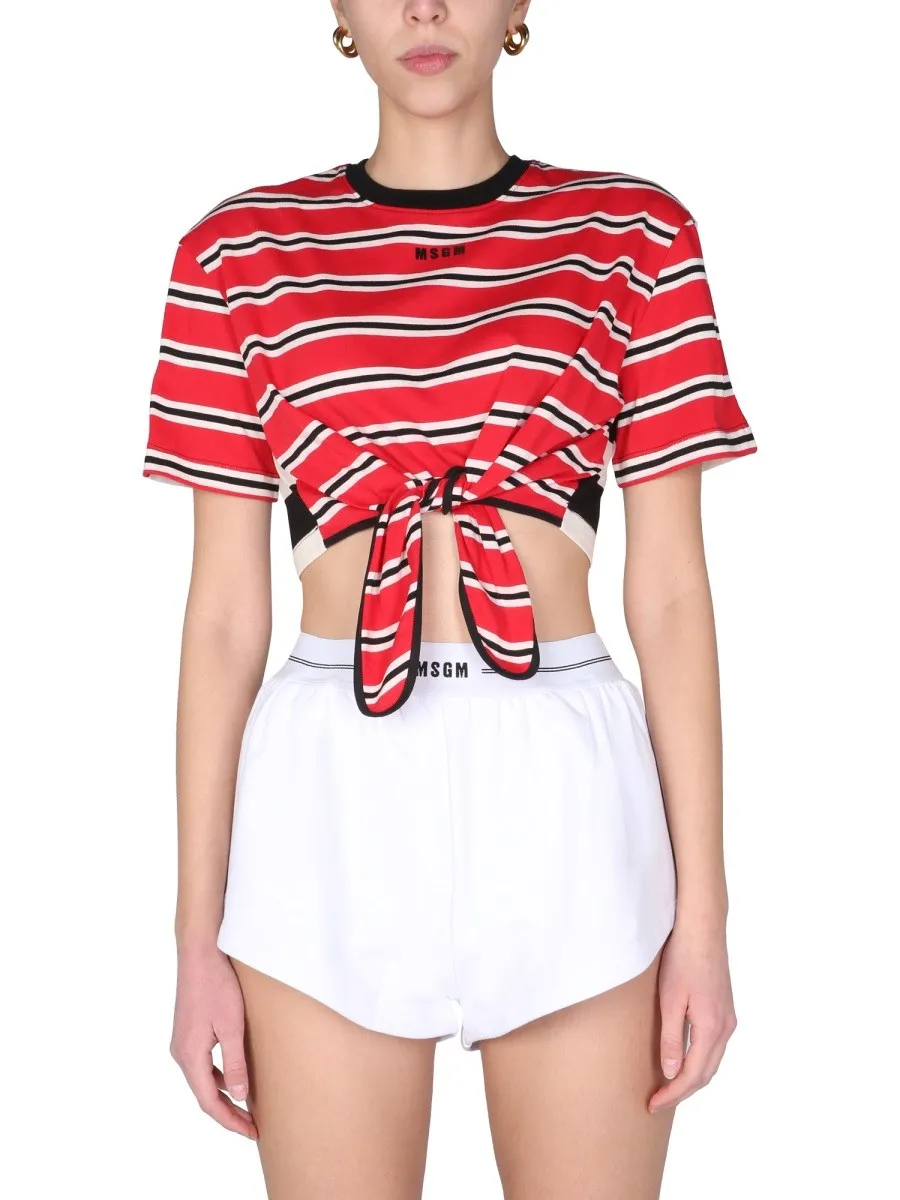 msgm CROPPED T-SHIRT sold by Siebentaschen