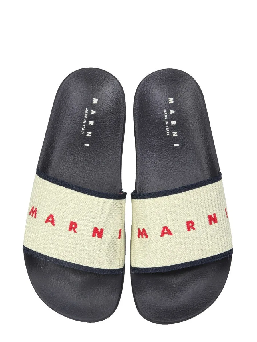 Marni SLIDE SANDALS WITH LOGO sold by Siebentaschen product image thumbnail 2
