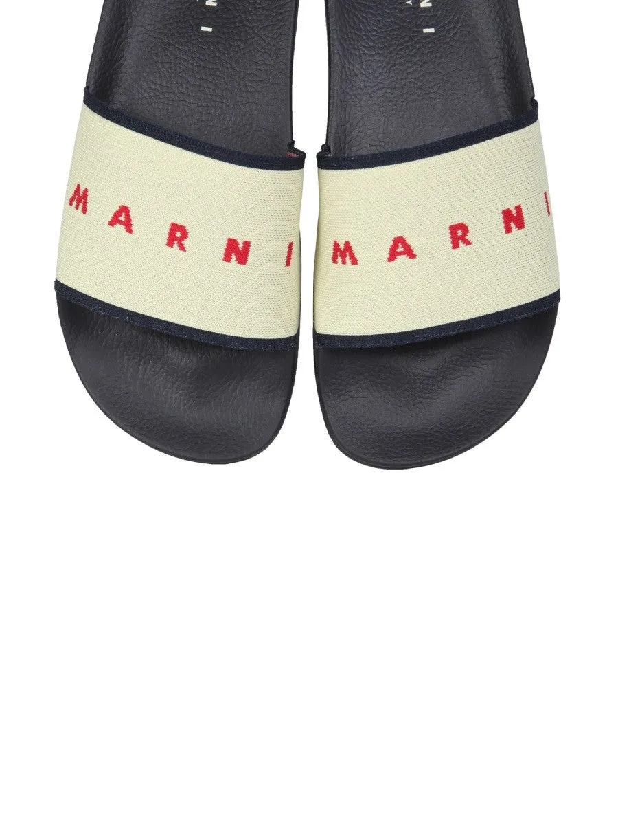 Marni SLIDE SANDALS WITH LOGO sold by Siebentaschen product image thumbnail 3