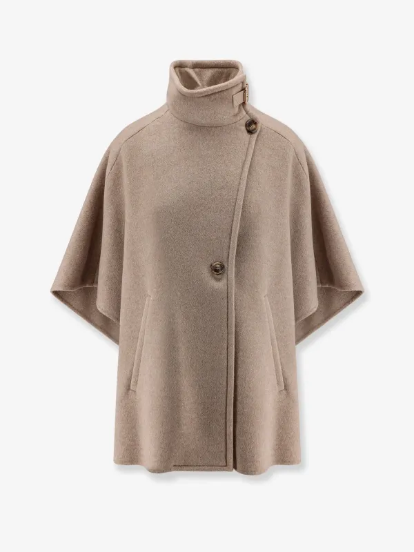 Max Mara Hand-sewn Derrik cashmere cape sold by Siebentaschen