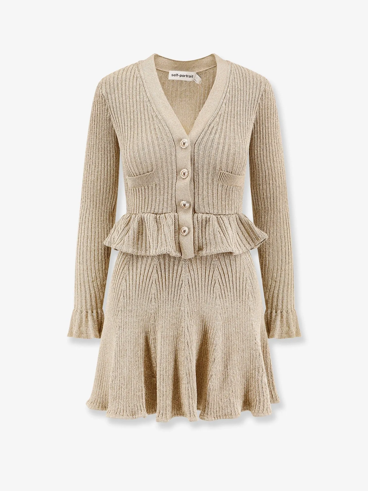 SELF PORTRAIT Lurex short dress sold by Siebentaschen