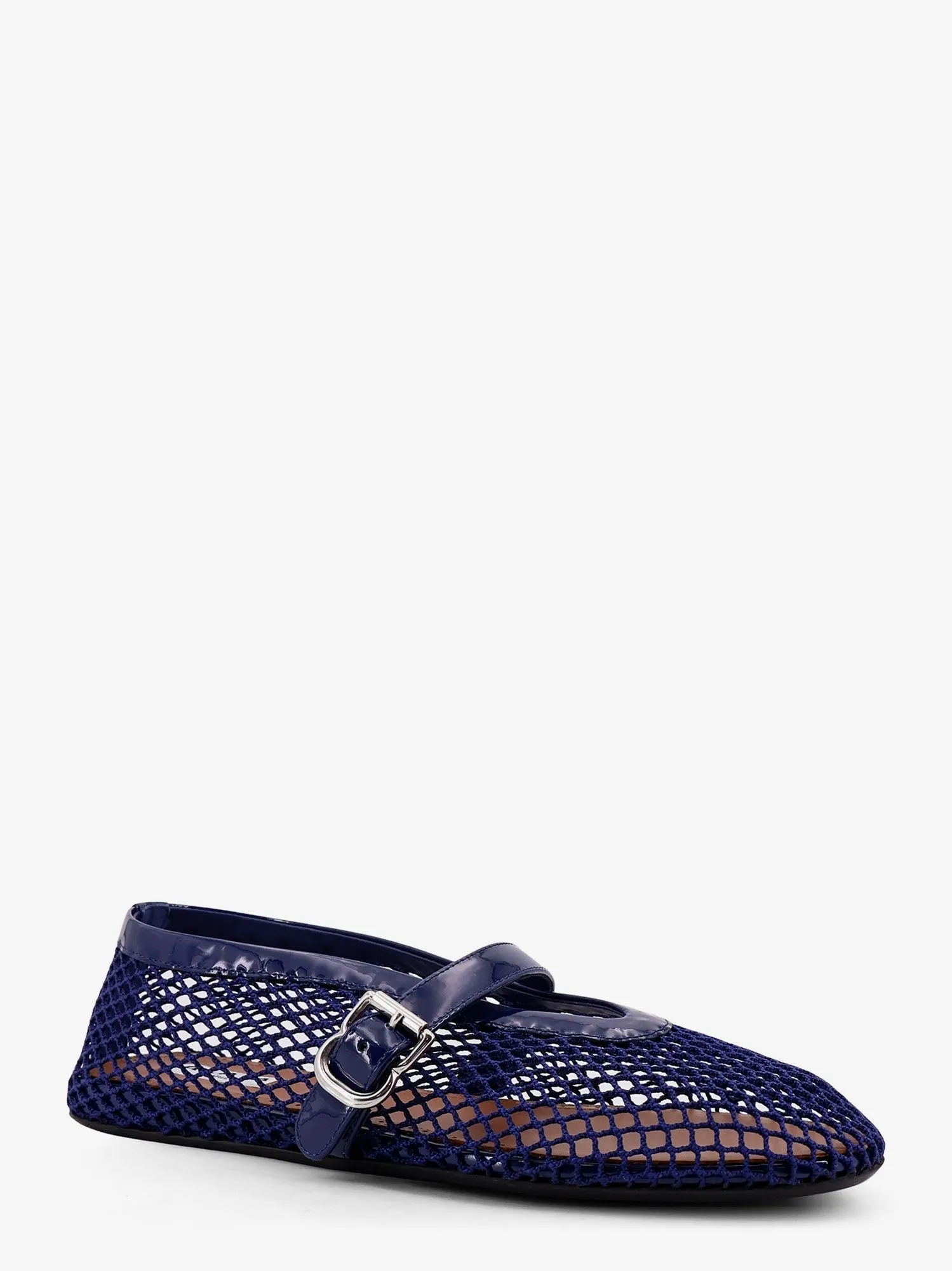 ALAIA Mesh Ballet Flats with patent leather profile sold by Siebentaschen product image thumbnail 2