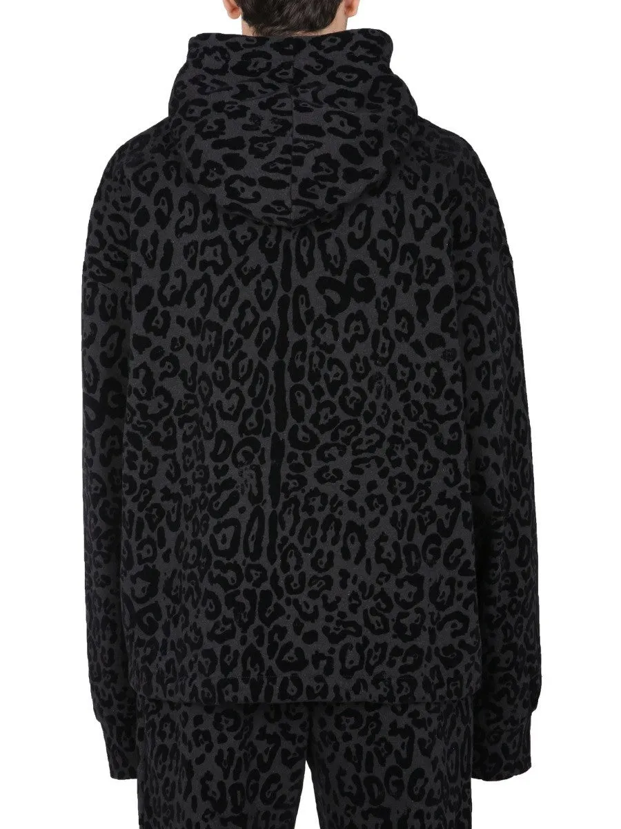 Dolce & Gabbana SWEATSHIRT WITH LEOPARD PRINT sold by Siebentaschen product image thumbnail 3
