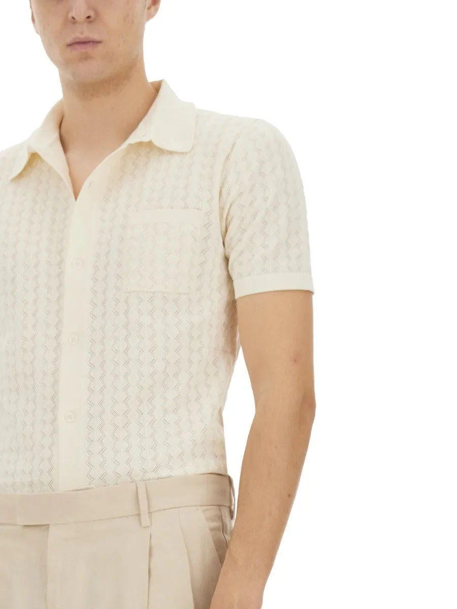Dolce & Gabbana PERFORATED COTTON KNIT SHIRT sold by Siebentaschen product image thumbnail 4