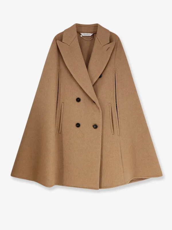 Max Mara Pordoi camel cape sold by Siebentaschen